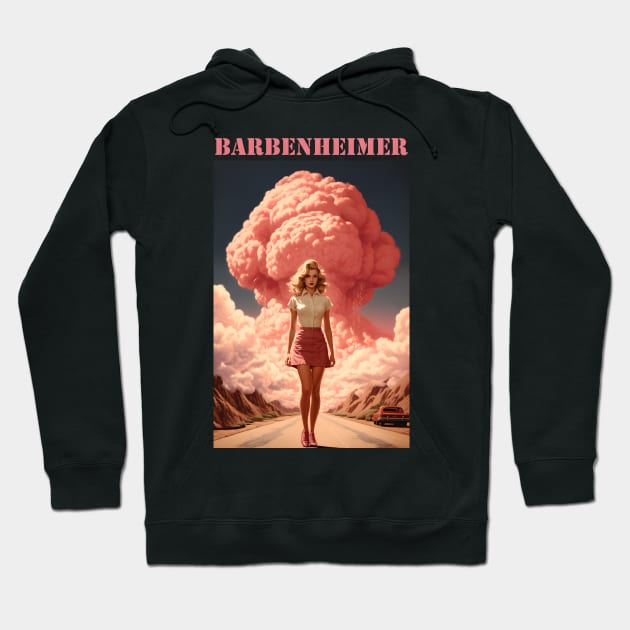 Barbie x Oppenheimer  | BARBENHEIMER T-Shirt Hoodie by TooplesArt